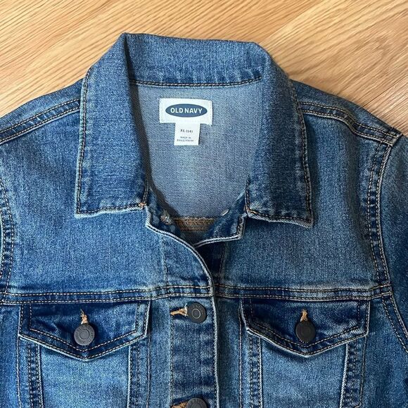 Old Navy Girls Size XL (14) Denim Jean Jacket - Picture 3 of 5